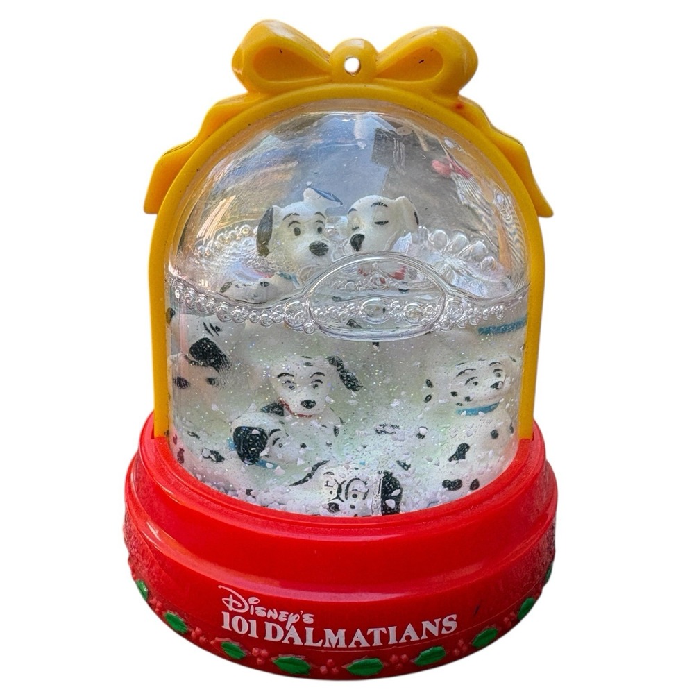 Vintage‎ Disney 101 Dalmatians McDonald's 1996 Christmas Snow Globe Ornament